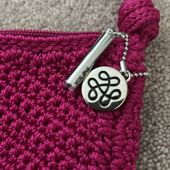 The Sak Josie Mini Shoulder Bag Crochet Pink #109873 Msrp: $89 NWOT - Picture 3 of 6